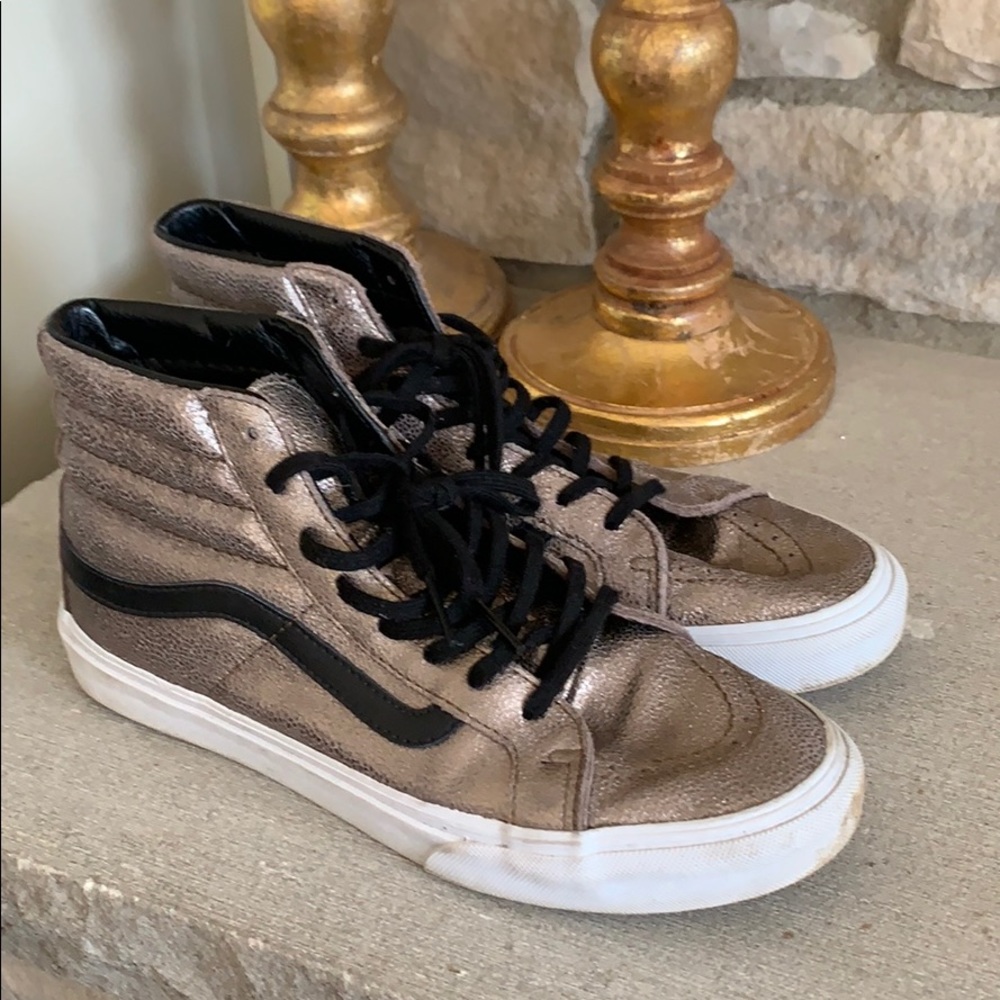 Vans size 9 metallic